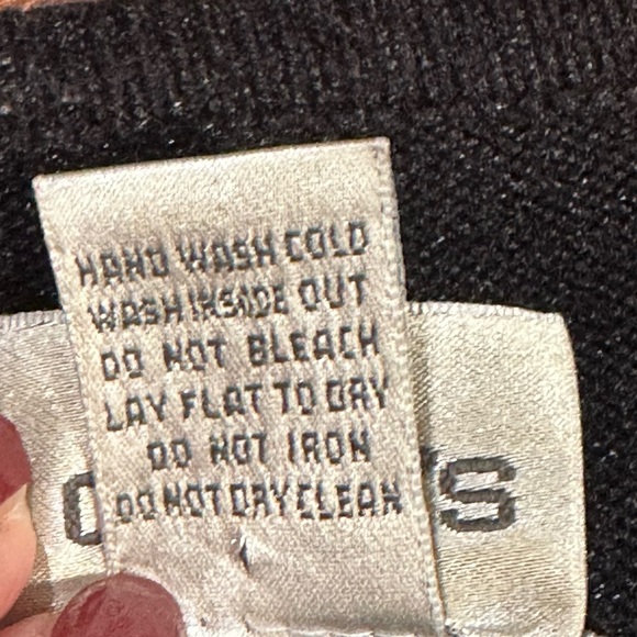 Vintage Chico's Silk Blend Knit Cardigan with Lace velvet metallic size M - Picture 4 of 7